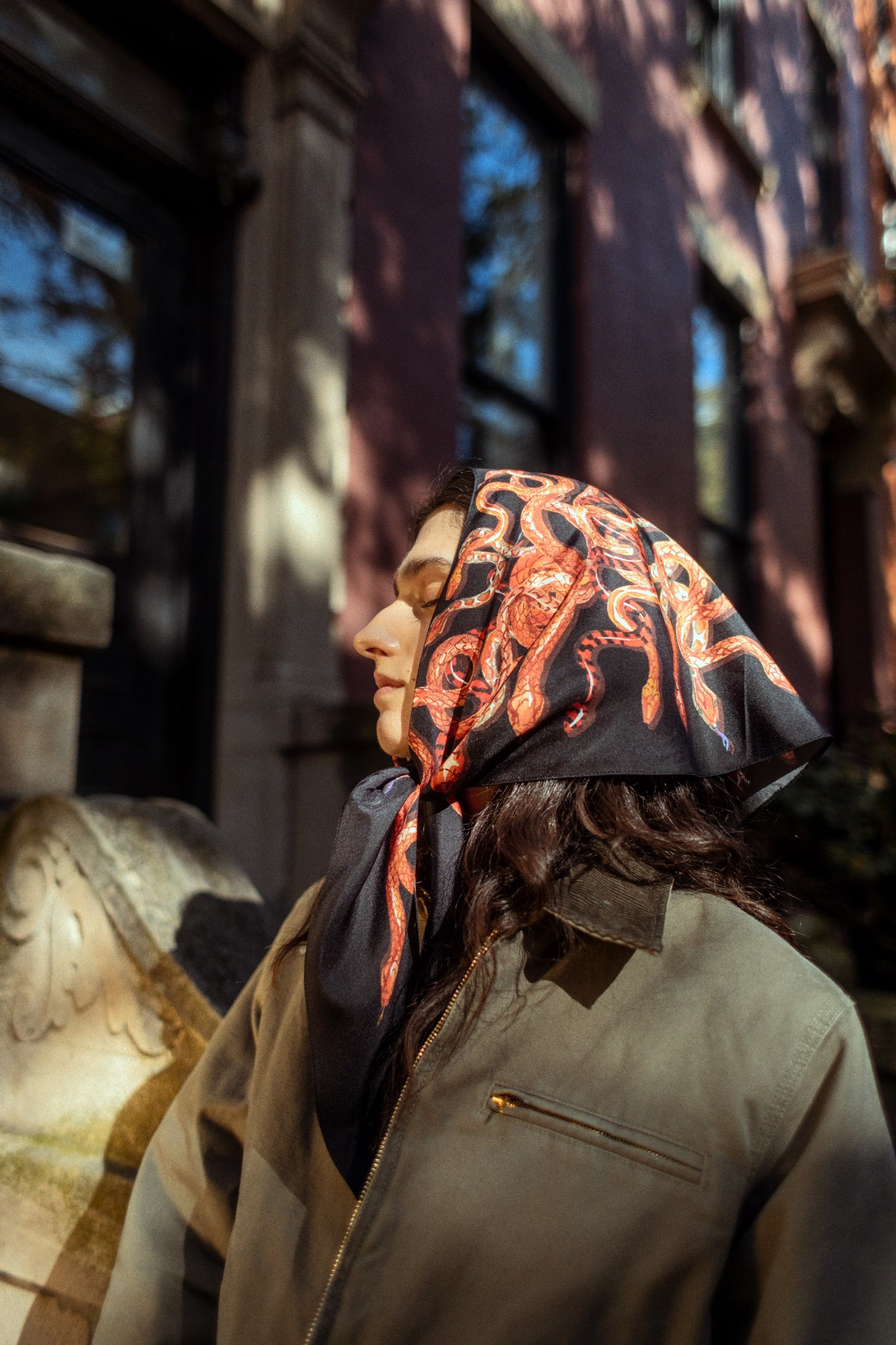 Medusa Scarf in Henna