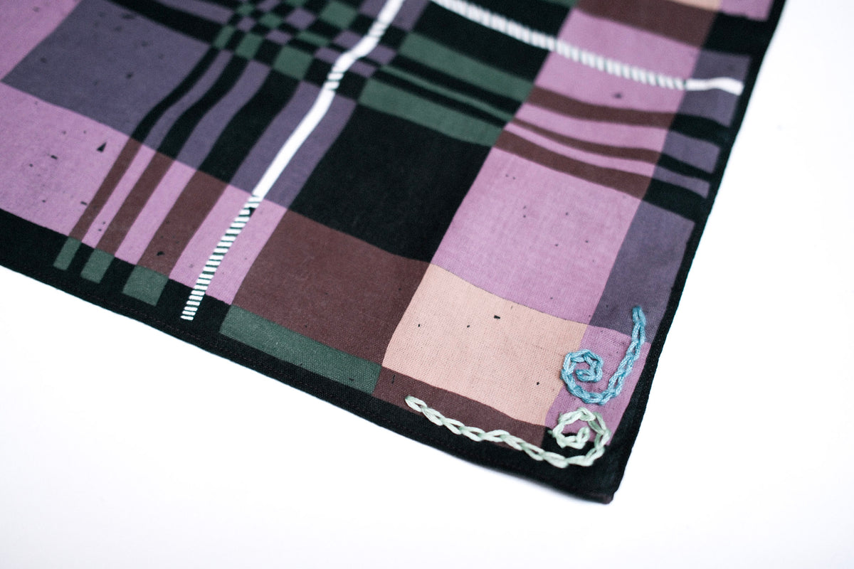 Sable x Forever Soup - Plaid with Aqua Swirl