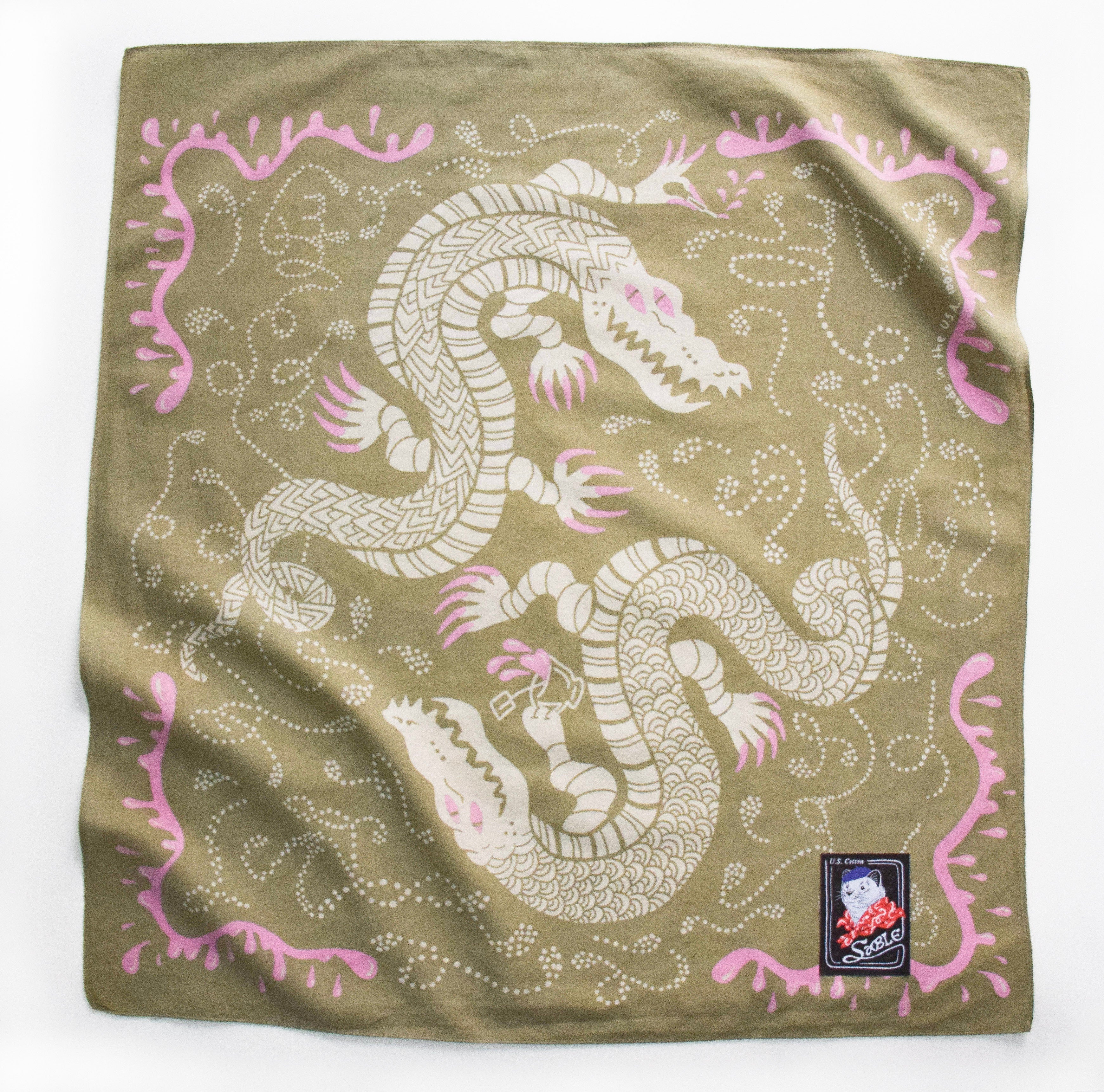 Hidden Message Bandana - Khaki