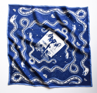 Wish You Were Here Scarf - Lake Michigan Blue