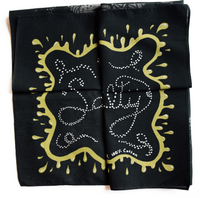 Hidden Message Bandana - Washed Black