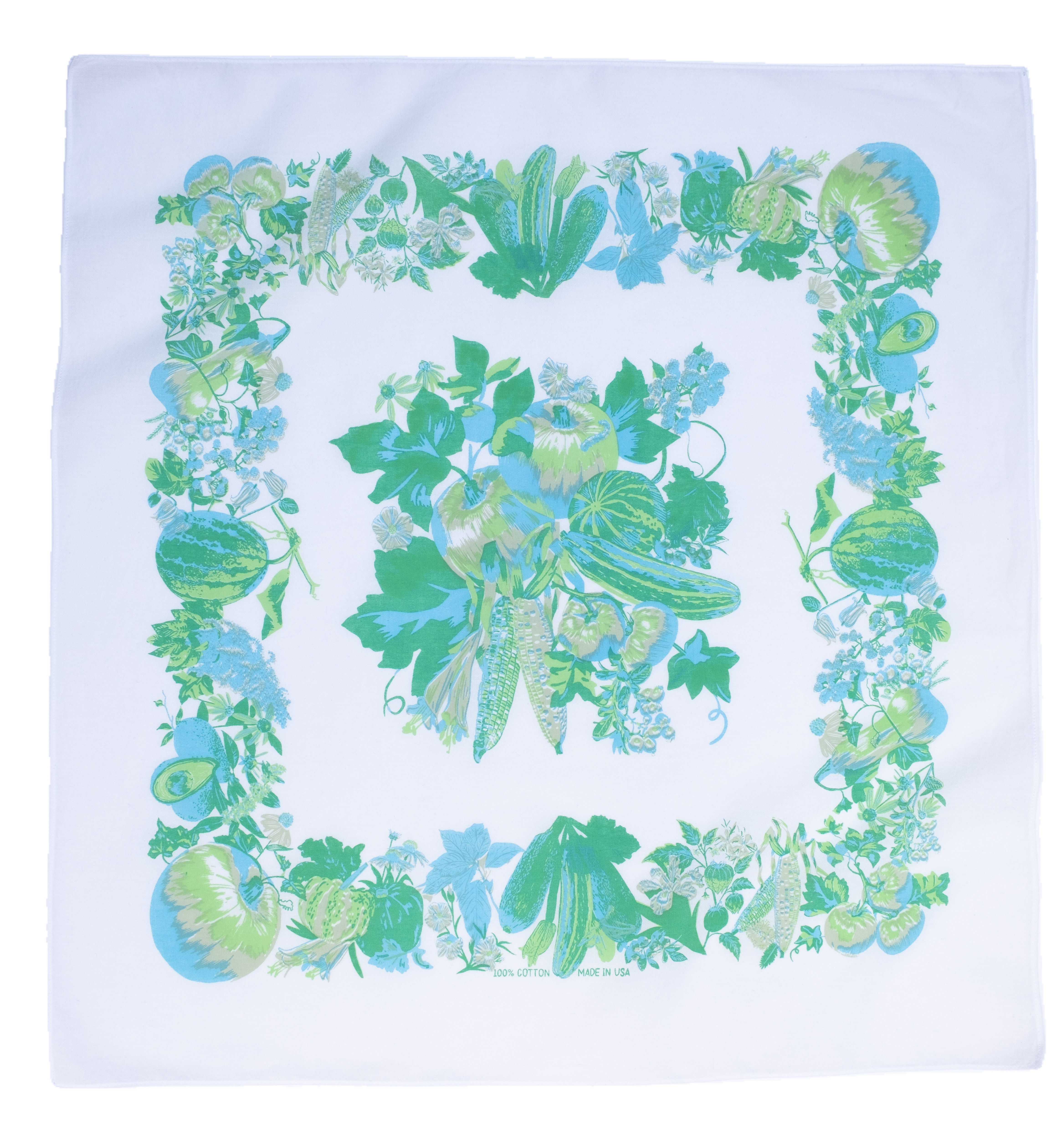 Summer Bounty - 21" Square Bandana